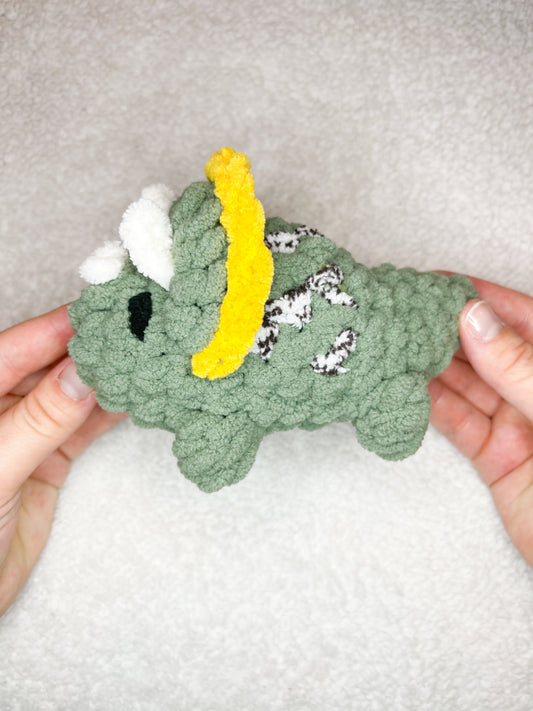 Private Group Crochet Lesson Tricera-Chonk