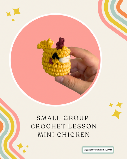 Small Group Crochet Lesson Mini Chicken